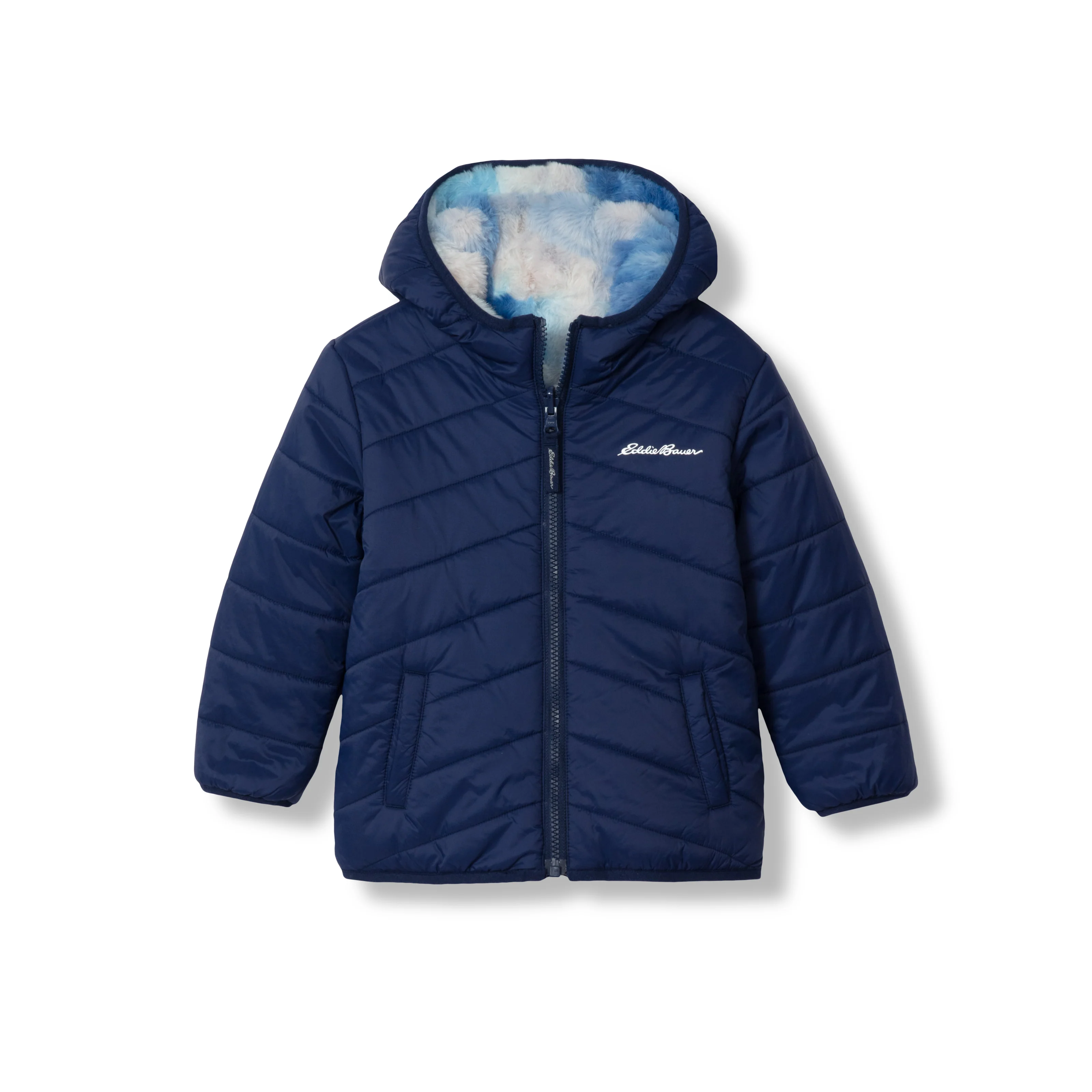 Toddler Girls Deer Harbor Reversible Hooded Jacket