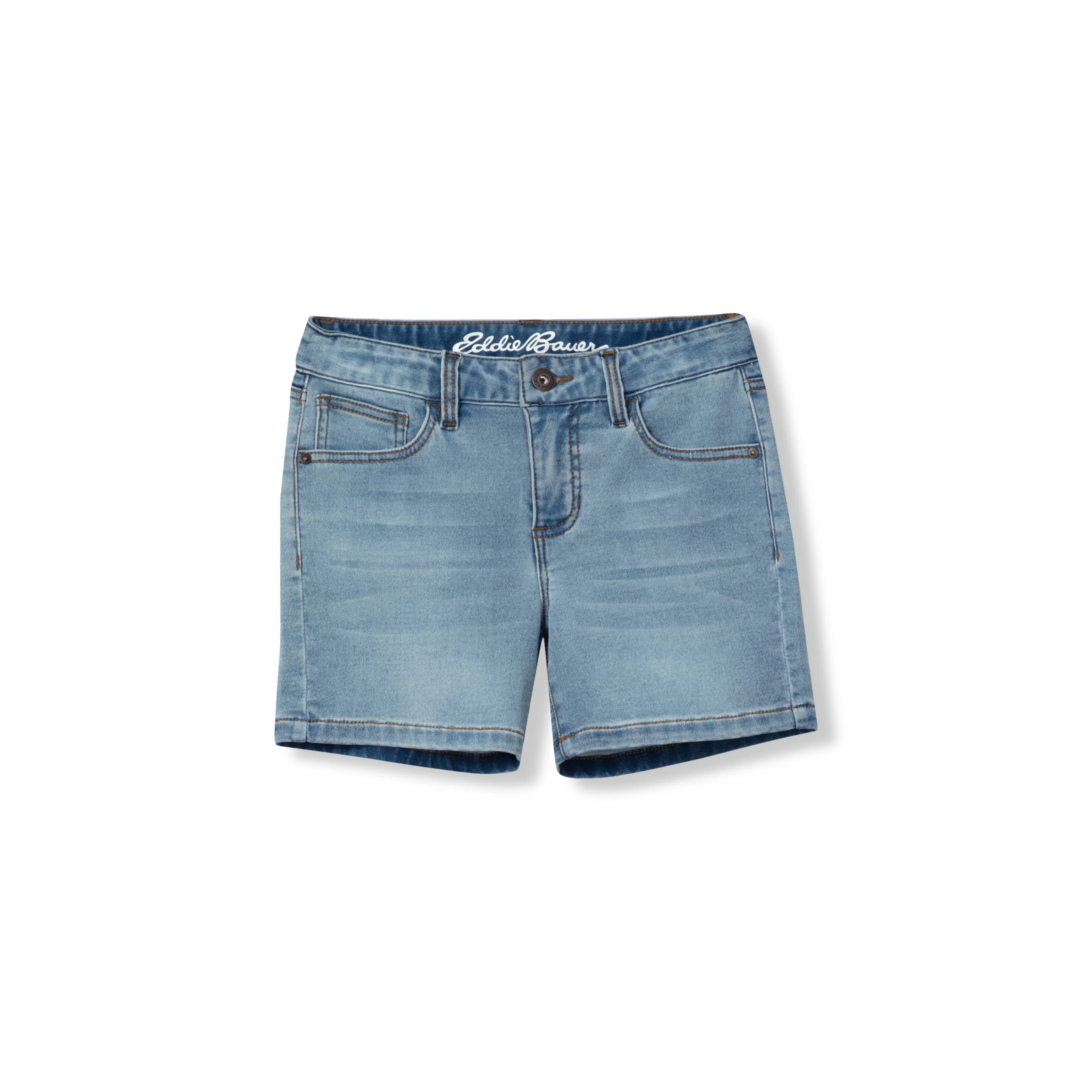 Girls Flex Knit Denim Shorts