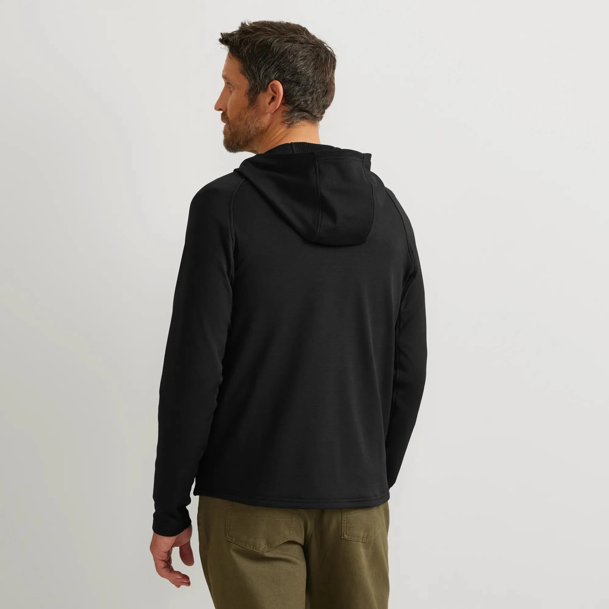 Men's High Route Grid Fleece-Lined Full-Zip Hoodie