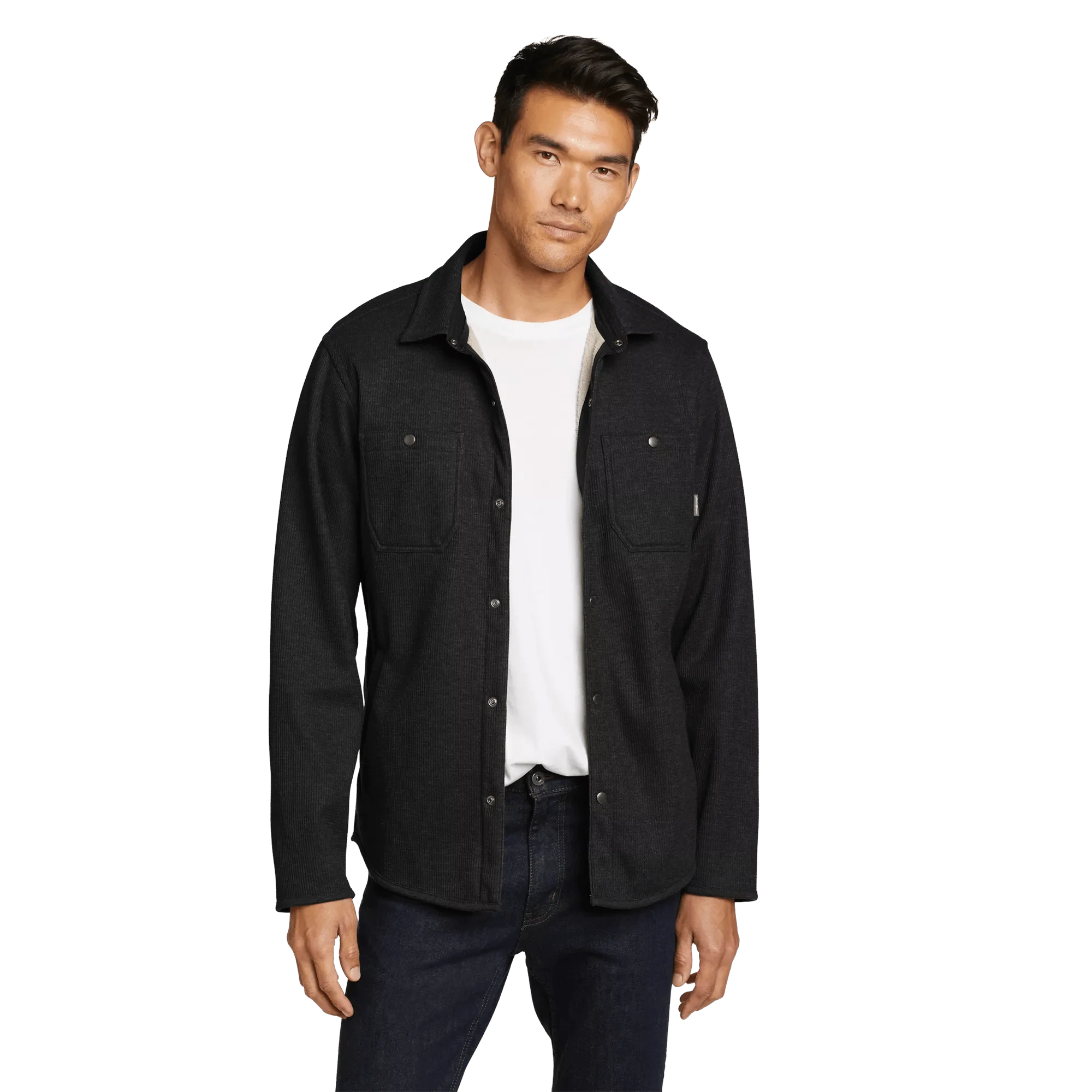 Men's Faux Shearling-Lined Thermal Shirt