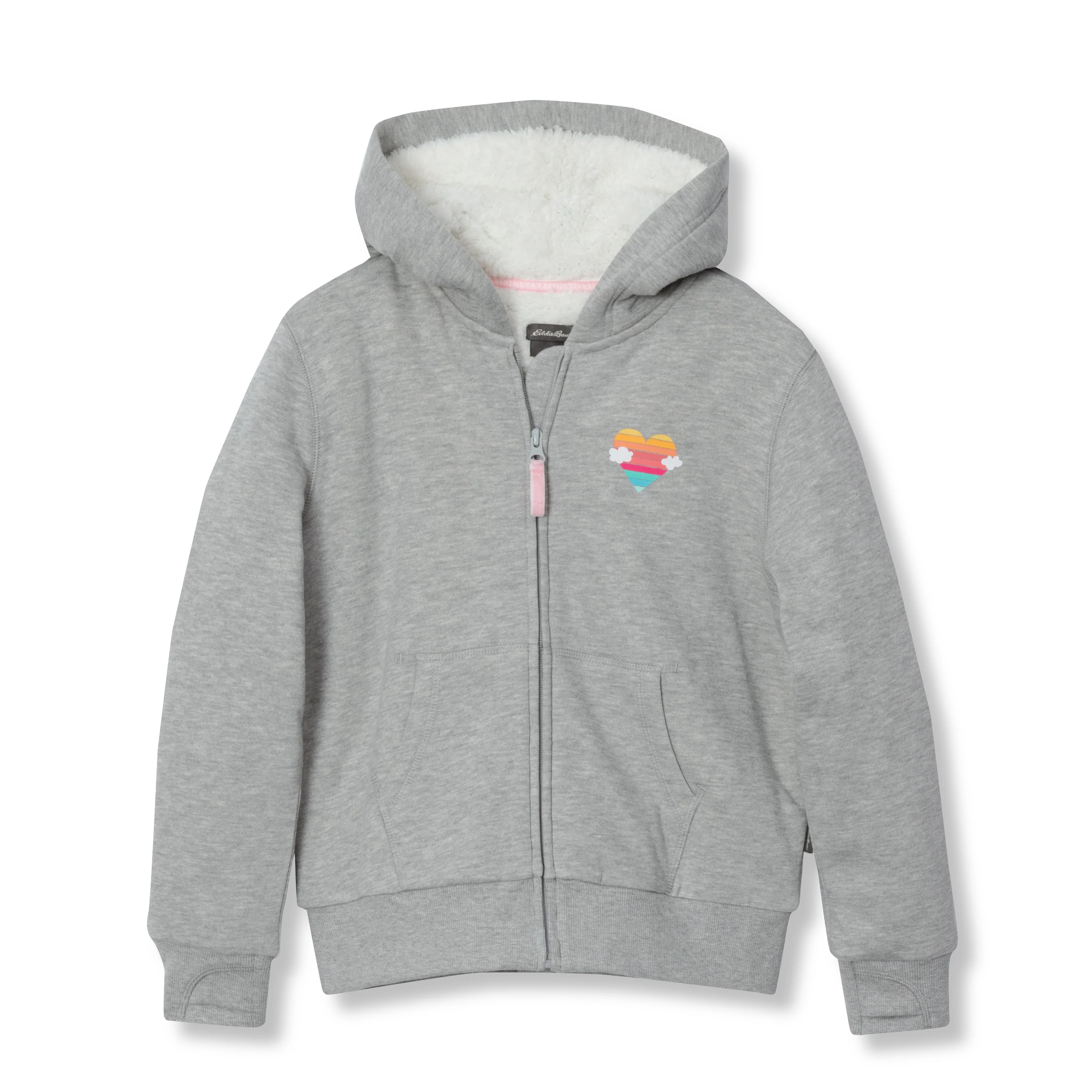 Girls Camp Fleece Faux Shearling-Lined Hoodie