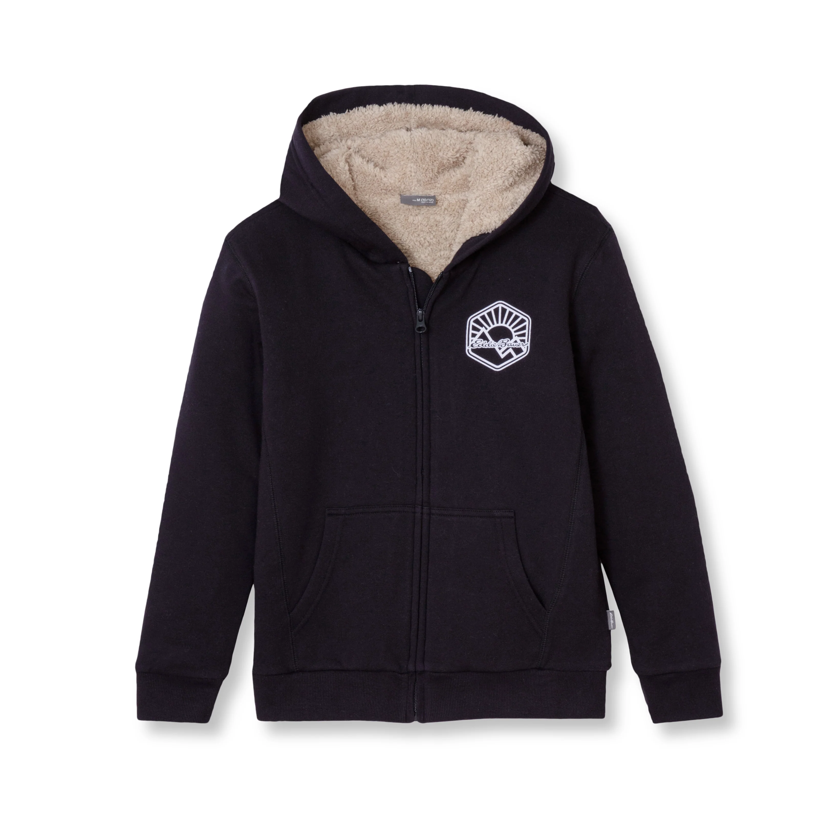Boys Camp Fleece Faux-Shearling Hoodie