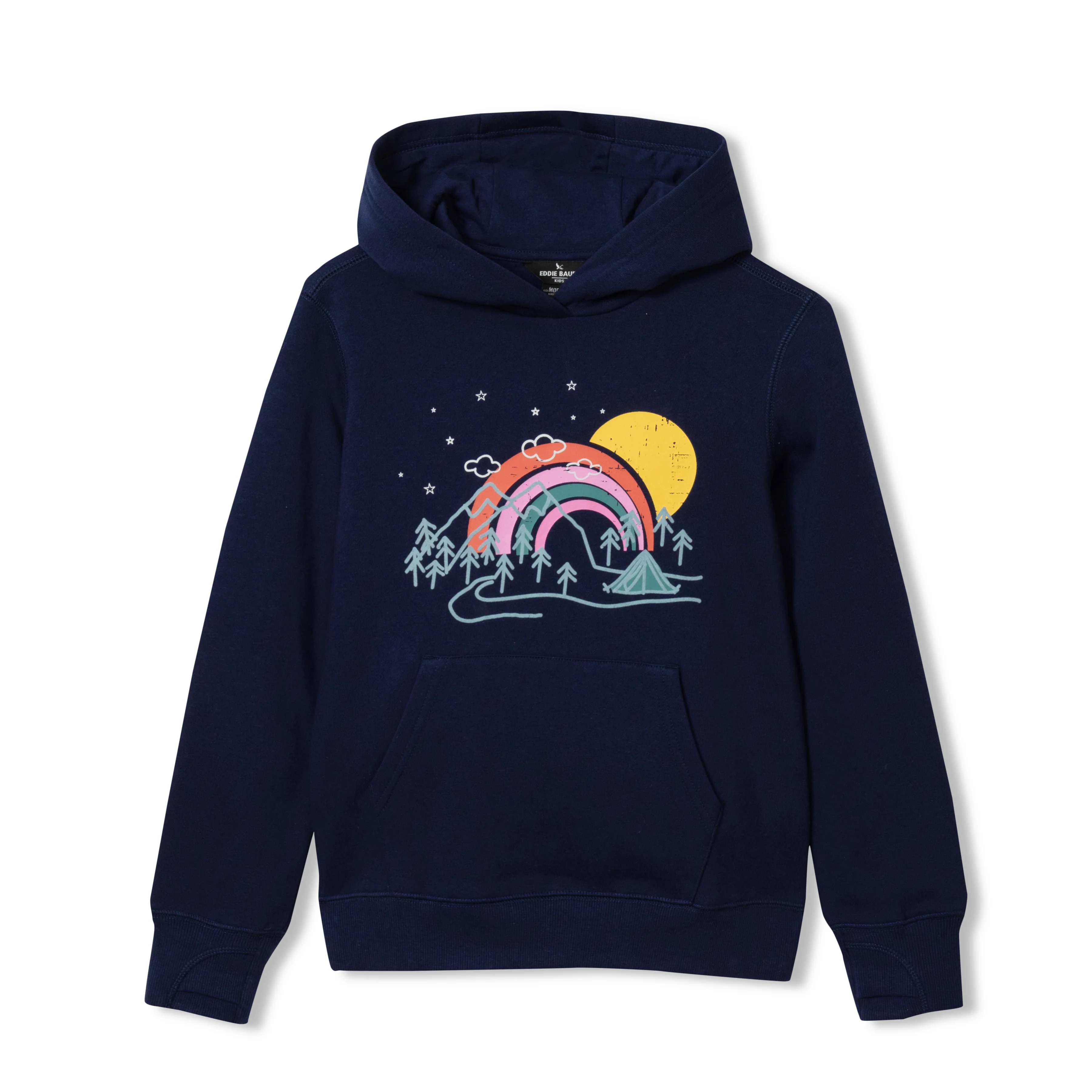 Girls Camp Fleece Graphic Hoodie