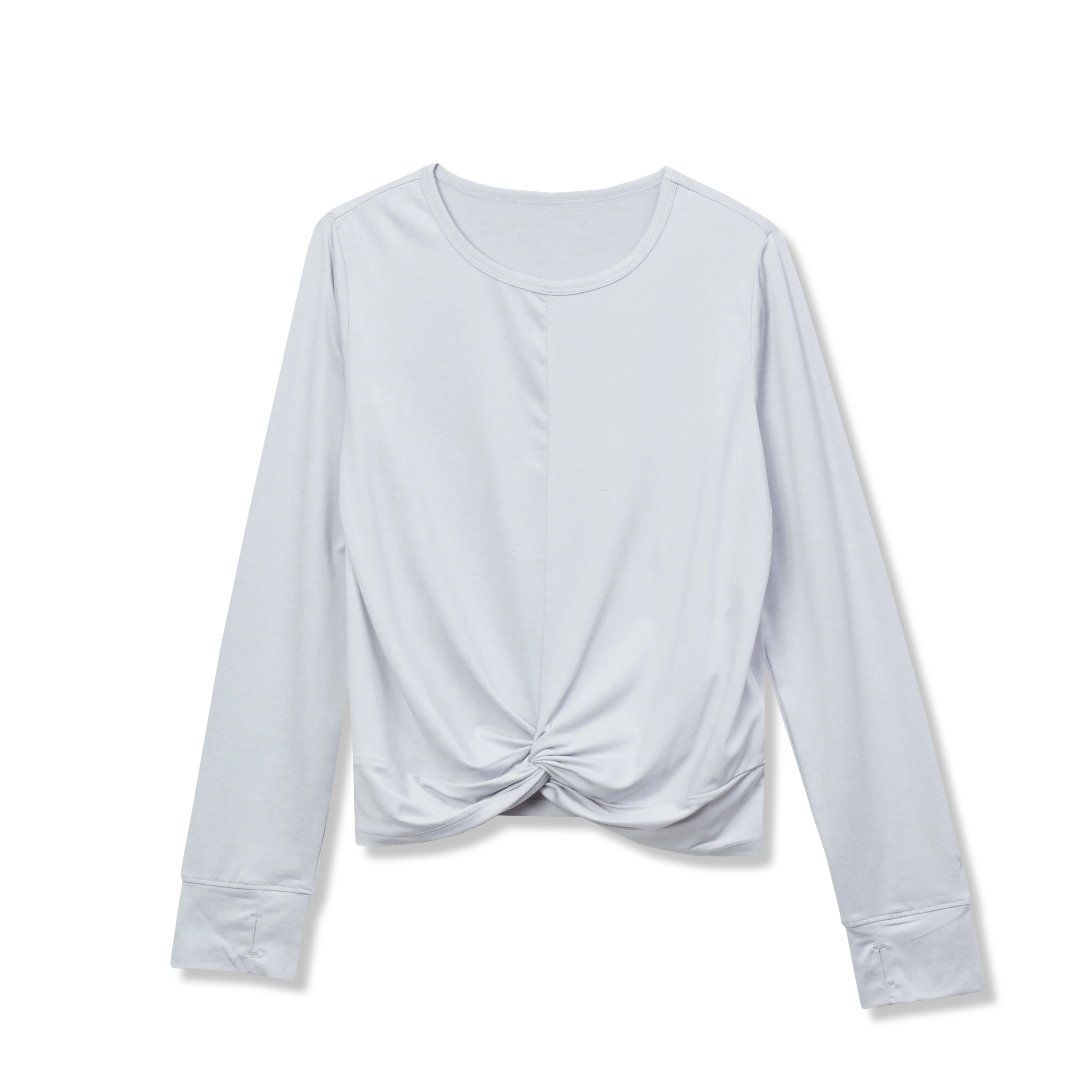 Girls Trail Twist Front LS Top