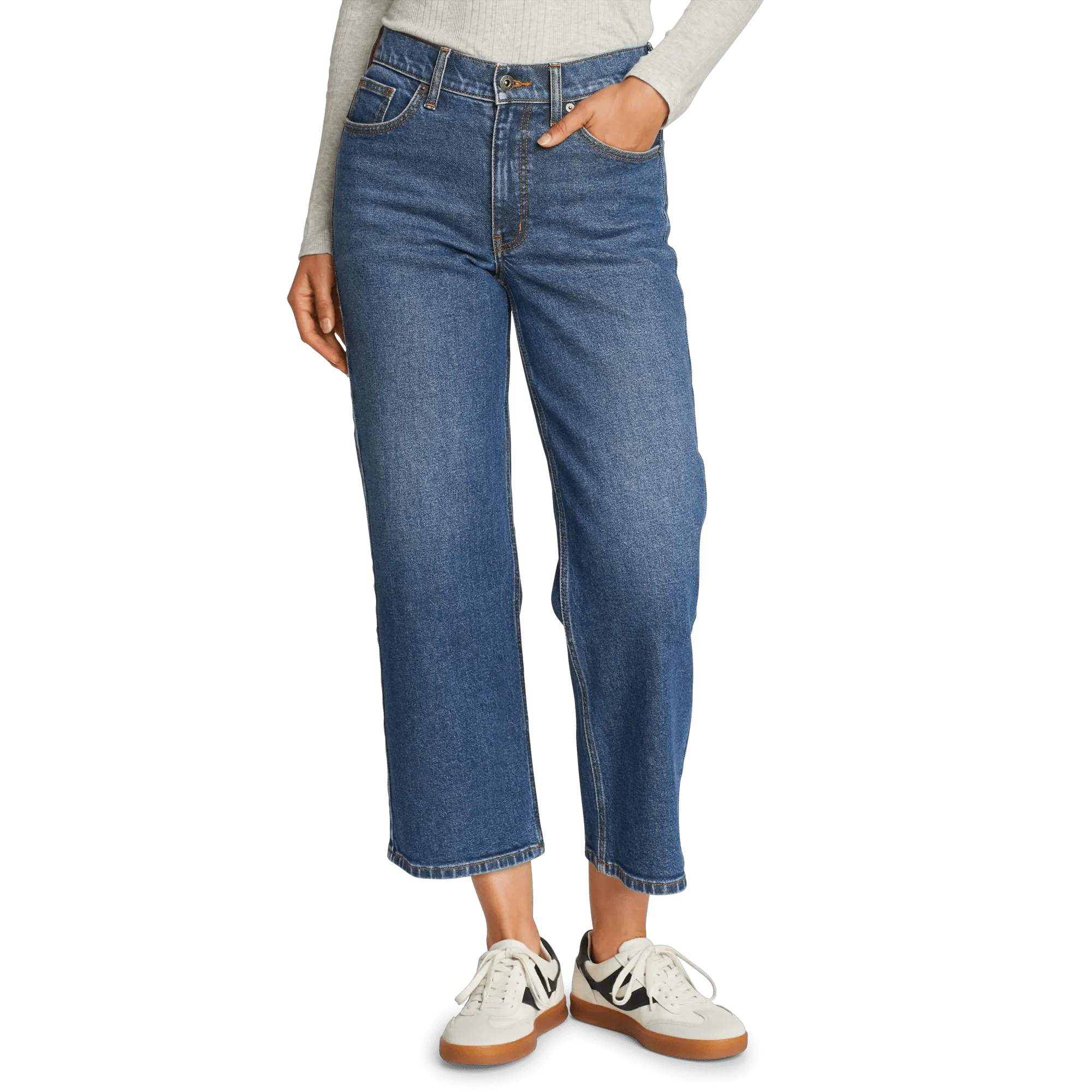 Women's Authentic Everyday High-Rise Cropped Jeans